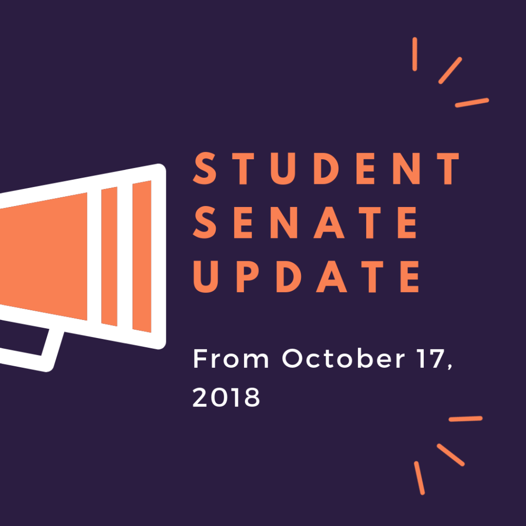 Student Senate update from October&nbsp;17