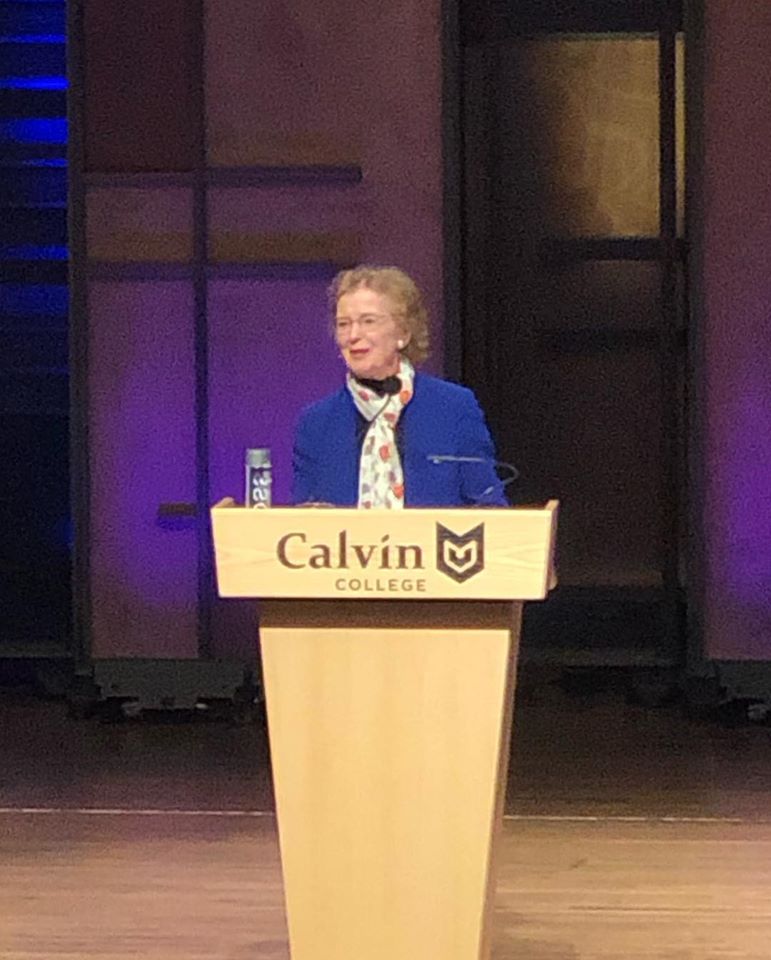 Mary Robinson visits Grand Rapids as part of local college&nbsp;series