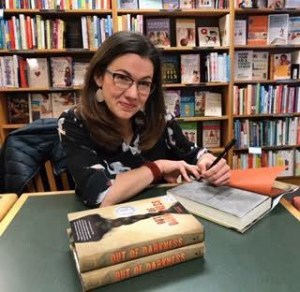 Ashley Hope Perez signing books at a local bookstore.