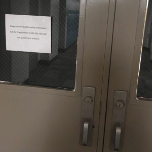 the door to the tunnel is locked. 