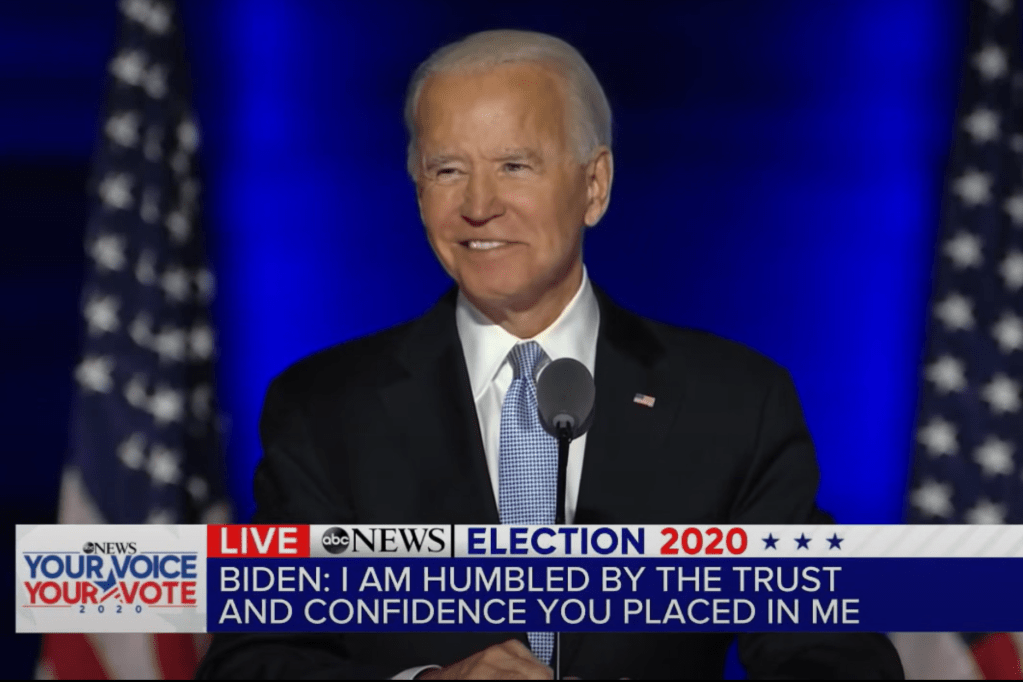 Joe Biden wins the 2020 U.S. Presidential&nbsp;Election