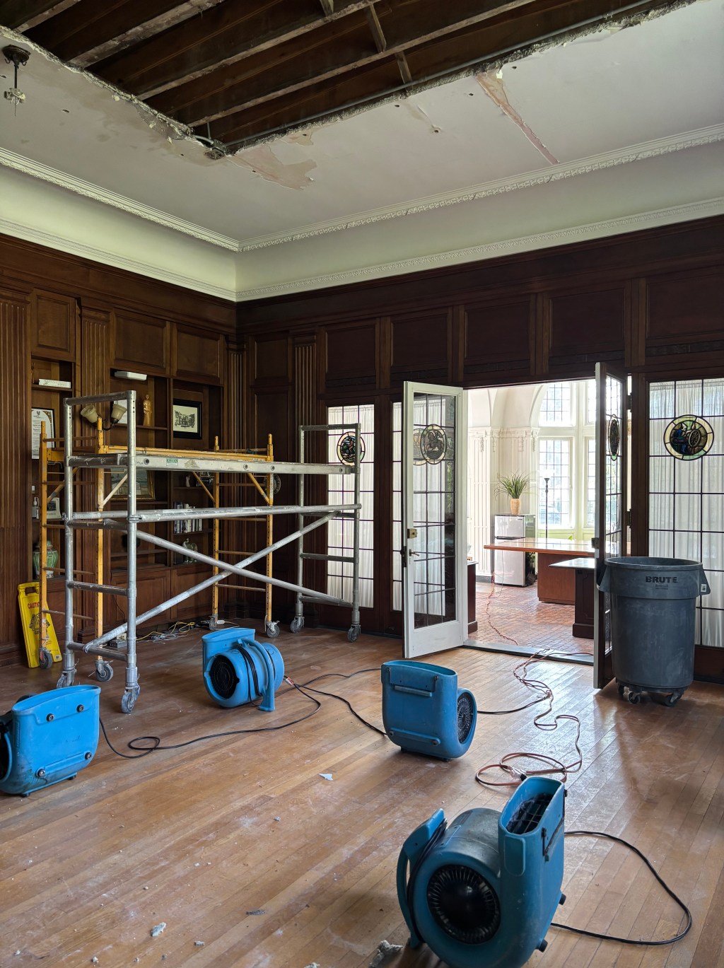 Flooding in the president’s&nbsp;office