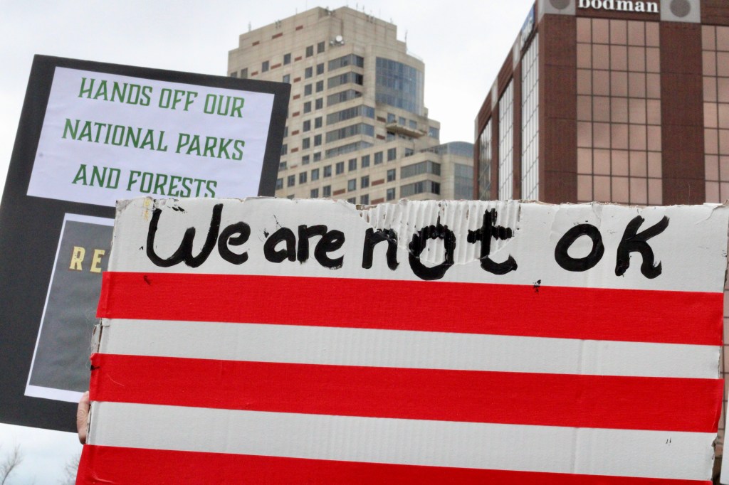 “Hands Off!” protest