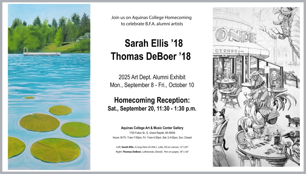 2025 BFA alumni exhibit: Sarah Ellis and Thomas DeBoer 