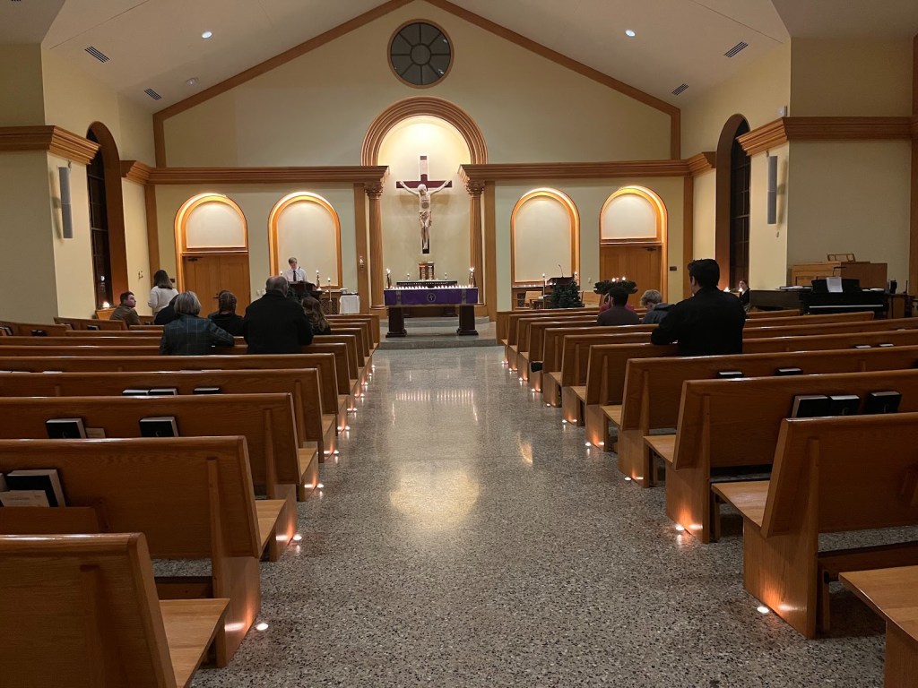 Campus ministry’s final after-mass social for the&nbsp;semester